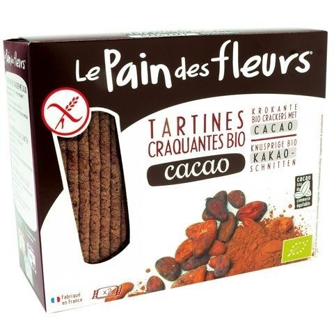 Le Pain Des Fleurs Krokante Crackers Cacao Biologisch