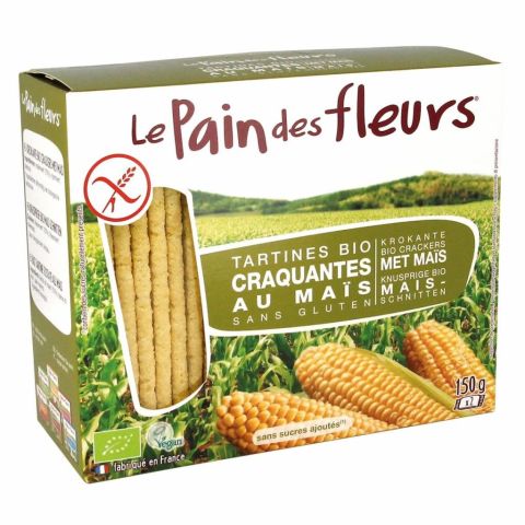 Le Pain des Fleurs Maïs Crackers Biologisch (12)
