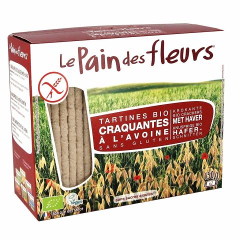 Le Pain Des Fleurs Krokante Crackers Haver Biologisch