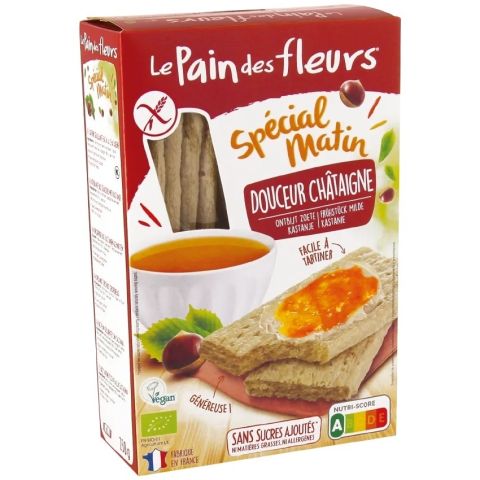 Le Pain Des Fleurs Ontbijtcrackers Kastanje Biologisch