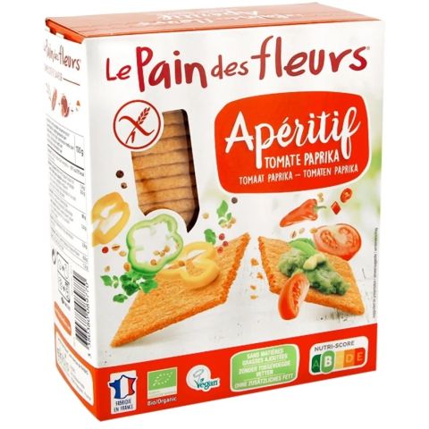 Le Pain Des Fleurs Crackers Tomaat Paprika Biologisch