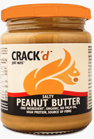 Crack'd Pindakaas Gezouten Biologisch