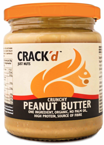 Crack'd Crunchy Pindakaas Biologisch