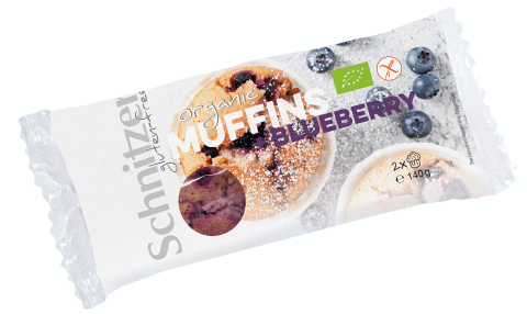 Schnitzer Muffin Bosbessen Biologisch 2 Stuks