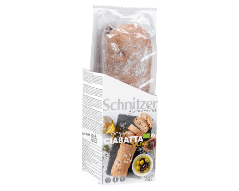 Schnitzer Ciabatta met Olijven Bake-off 2 Stuks Biologisch