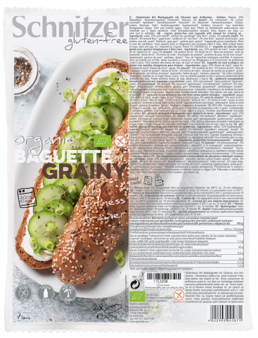Schnitzer Meerzaden Baguette Bake-off 2 Stuks Biologisch