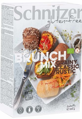 Schnitzer Brunch-mix gesorteerde Broodjes bake-off Biologisch