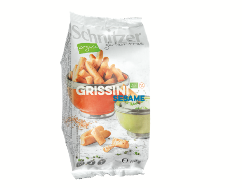 Schnitzer Grissini Sesam (mini soepstengels) Biologisch