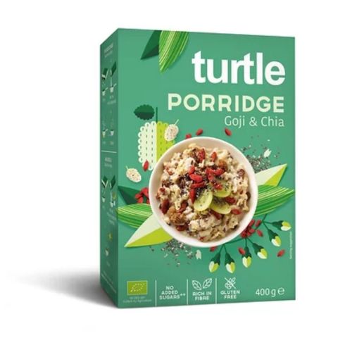 Turtle - Havermoutpap met Goji & Chia Biologisch 400 gram