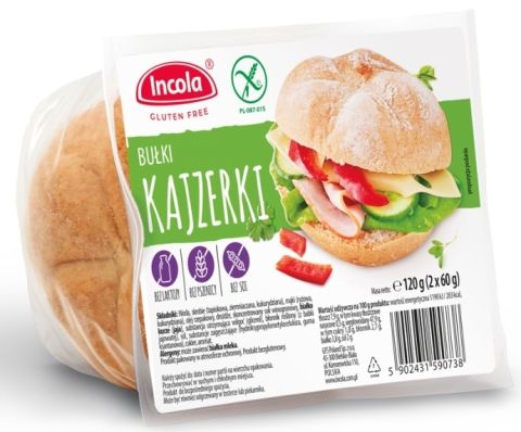 Incola Gluten Free - Kaiserbroodjes 2 stuks