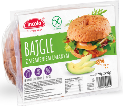 Incola Gluten Free - Bagels met Lijnzaad 2 stuks
