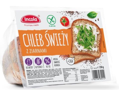 Incola Gluten Free - Meerzadenbrood Gesneden 350 gram