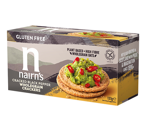 Nairns Cracked Black Pepper Wholegrain Crackers
