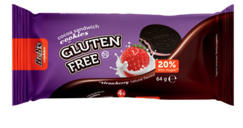 Bob's Cookies -  Cocoa Sandwich Cookies Strawberry